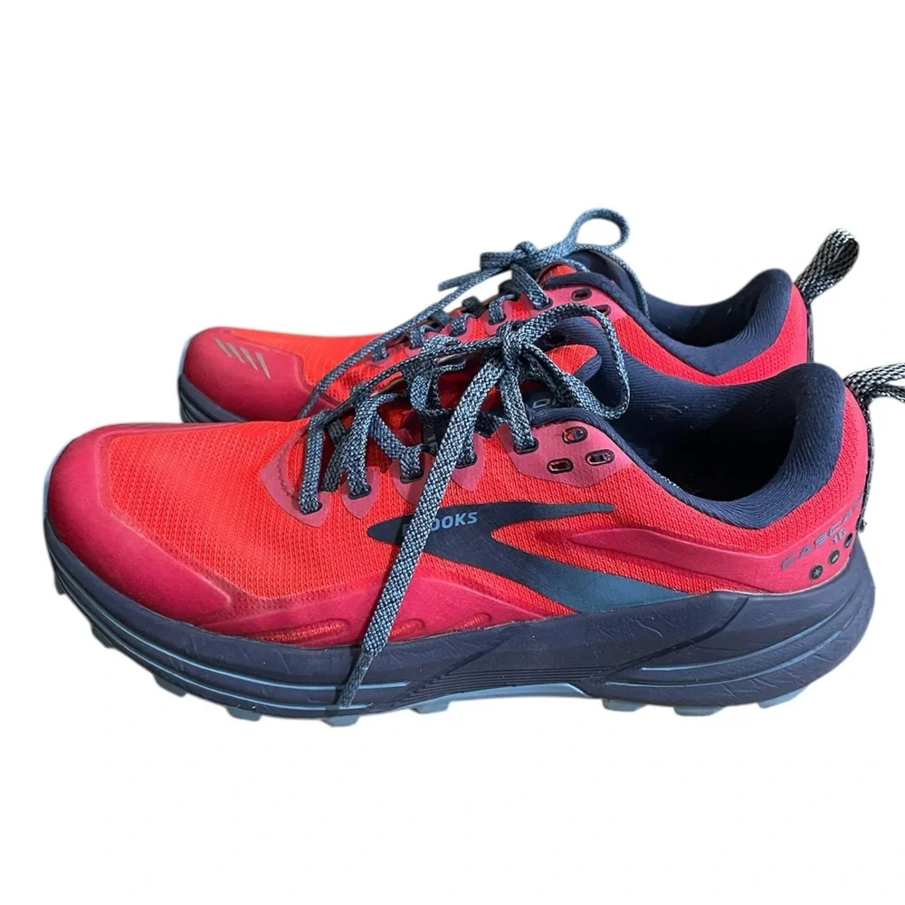 Brooks cascadia 16 trail running shoes bright red women’s size 9 - Picture 4 of 6